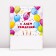 Laminated vertical "Happy Birthday", XXL 46 x 61 x 20 cm
