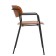 Chair with armrests TorFrid, 550 × 520 × 770 mm, nut color