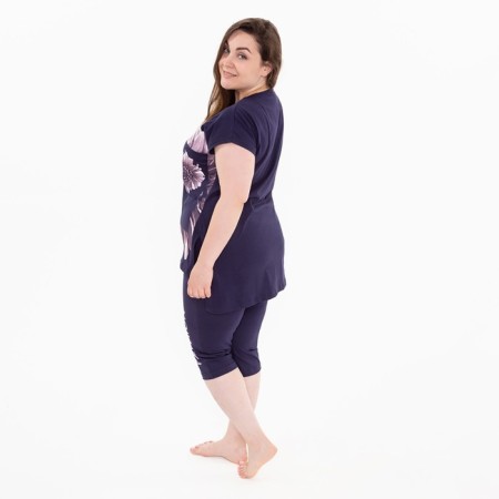 Homemade suit (tunic, breeches), blue color, size 50-4