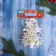 Christmas tree decoration "Christmas tree in stars" 10x15 cm, white
