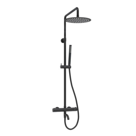 The shower system wasserkraft a288.258.217.bm Thermo, tropical shower, thermostat, black