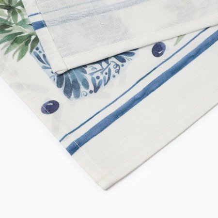 Apron "Ethel" Olives 60x70cm, 100% HL, reps 220 g/m2-8
