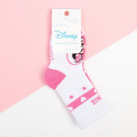 Set of socks "minnie", Minnie Mouse, pink/white color, 12-14 cm-3