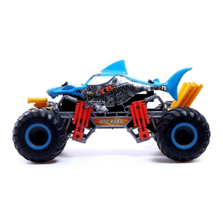 Akula radio control machine, 4WD all -wheel drive, smoke effect, works from the battery-1