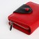 Women's wallet on magnet, red color