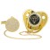 Set: Nipple - Orthodontic dummy with the holder "Diamond", with a cap, from 6 months., Golden, rhinestones