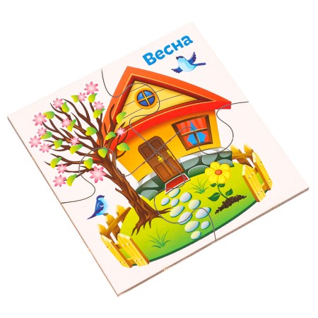Developing puzzles from wood "Seasons"-1
