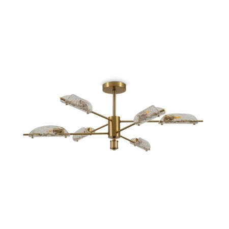 Freya FR5420CL-06BS BARET, 880x880x330 mm ceiling lamp, G9, 6x30W, brass color-1