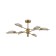 Freya FR5420CL-06BS BARET, 880x880x330 mm ceiling lamp, G9, 6x30W, brass color