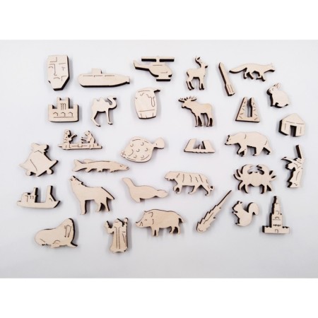 Figure wooden puzzle "Russia" 109 details-2