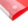 Folder on 2 rings A4, Calligrata, 25 mm, 700 μm, internal and end pocket, red