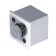 Square support n = 52 mm, matte chromium color