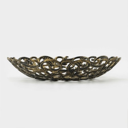 Vase for bread and fruits "Luxury. Antik ", d = 25 cm, color mix-1