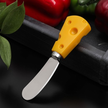Cheese knife Chece Chece, 12.5 cm, yellow color
