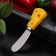 Cheese knife Chece Chece, 12.5 cm, yellow color