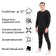 Male thermal underwear, size XL, 50-52, for height 176-180 cm, black color