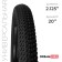 Tire 20 "X2.125" (HY-132) Dream Bike