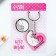 Gift set of "My soul mate", icon + keychain, 6.8 x 10.5 cm.