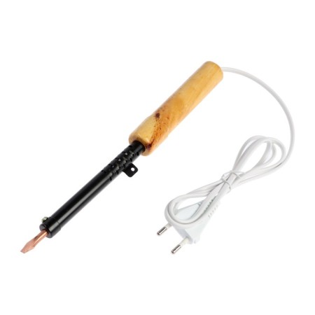Tundra soldering iron, EPSN, wooden handle, wedge -shaped sting d = 5.2 mm, 65 watts, 220 B-7