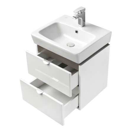 Tumbling under the Aquaton Sky Pro sink, 60 cm, white gloss color-1