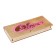 Wooden envelope "Happy Birthday!" gold, flowers, 17 x 8.5 x 2 cm