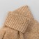 Women's mittens from Mongolian wool, beige color, size 17-19 (6.5-7.5)