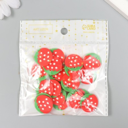 Decor for creativity PVC "Strawberry" set of 20 g mix 0.3x1.5x2.3 cm-2