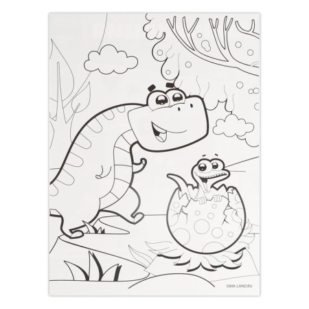 Applications with geometric stickers "Dinosaurus-Superger" 21x29.7cm-3