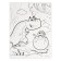 Applications with geometric stickers "Dinosaurus-Superger" 21x29.7cm
