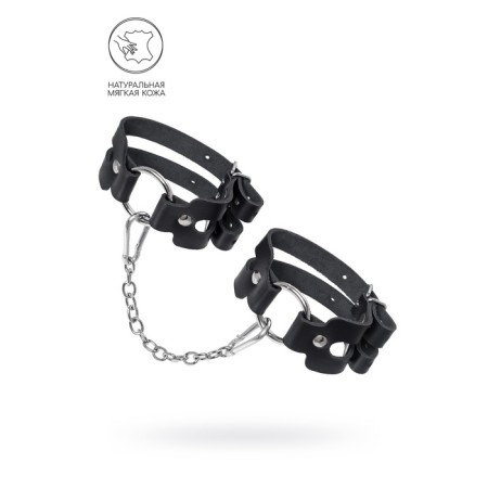 OCHOV Pecado BDSM, two straps, genuine leather, black