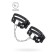 OCHOV Pecado BDSM, two straps, genuine leather, black