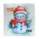New Year's napkins of my paper selection "Snowman" 1 layer, 24x24 cm, 100 pcs