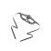 Free narrow mask Eromantica Lady, textiles, black color, 24.5 cm