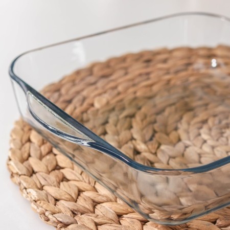 Borcam heat -resistant glass tray, square, 2 l, 22 × 22 cm, with a lid-2