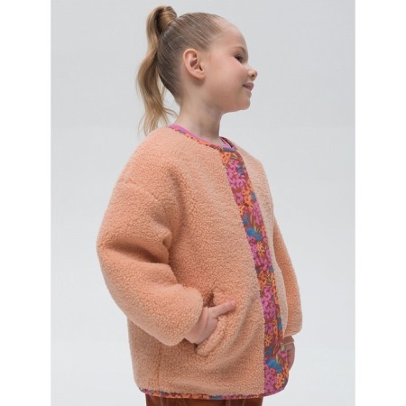 Bilateral jacket for girls, height 110 cm, jeans color-6
