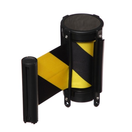 Cassette with exhaust ribbon-280cm yellow, black, height-13cm, width 6.6 cm, tape width-80mm-1