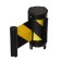 Cassette with exhaust ribbon-280cm yellow, black, height-13cm, width 6.6 cm, tape width-80mm