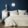 Cover with pillowcases "Kim", size 160x220 cm, ivory color