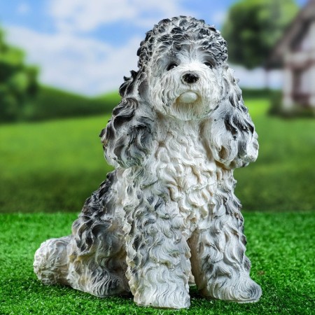 Garden figure "dog Poodle" 17x29x29cm-3