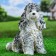Garden figure "dog Poodle" 17x29x29cm