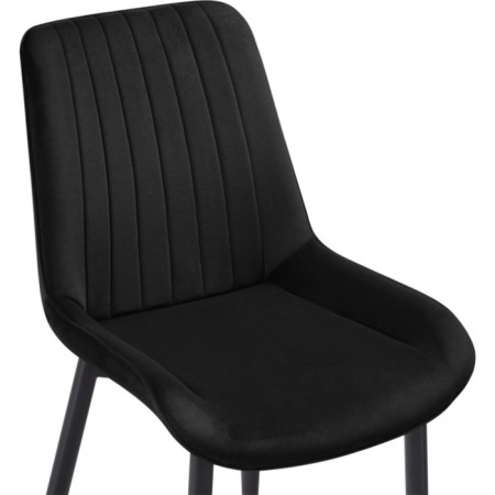 SEDA 1 Metal/Velur, Black/Black 52x60x87 cm stool-4