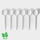 A set of disposable spoons from corn starch Nature, 14.3 cm, 6 pcs, color mix