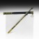 Souvenir weapon suspended mini "anime sword", keychain, 28 cm, black with gold