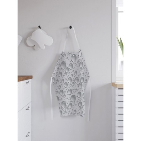 Apron kitchen with a photo print "air bubbles", adjustable, size OS-1