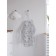 Apron kitchen with a photo print "air bubbles", adjustable, size OS