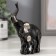 Souvenir Polystone "Elephant African with Elephant" 12x10.5x5 cm
