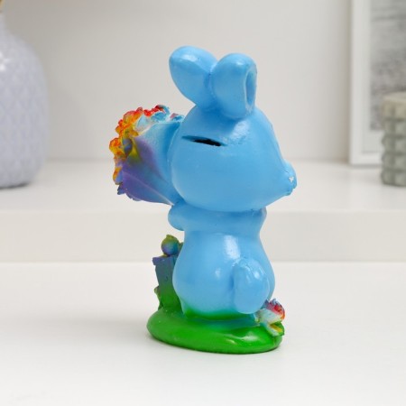 Piggy bank "Roose bouquet" 9x11x17cm-2