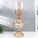 Summary Metal, glass for 1 candle "Elegant Cup" gold 42x17x17 cm