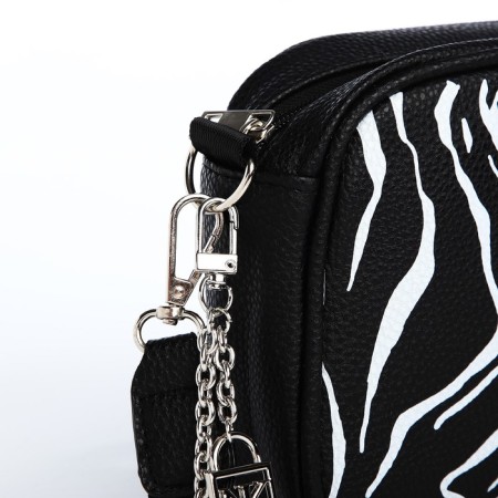Women's bag of artificial leather "Zebra", 19x14x6 cm.-5