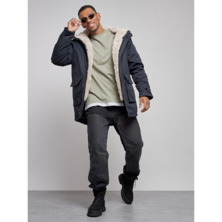 Winter male park, size 54, dark blue color-13